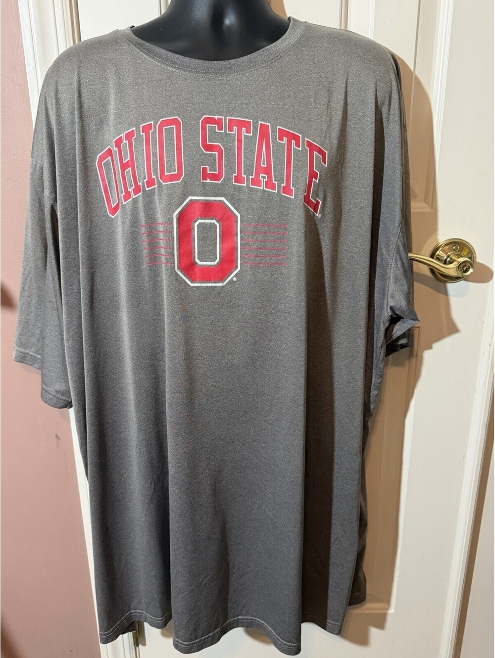 Profile Varsity Ohio State Buckeyes T Shirt Mens 4XLT Gray Polyester